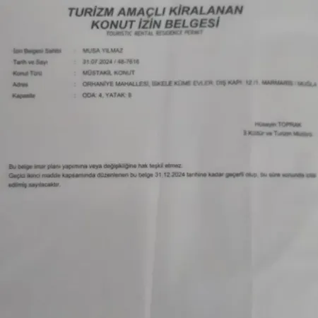 Daire Mavi Ev Marmaris